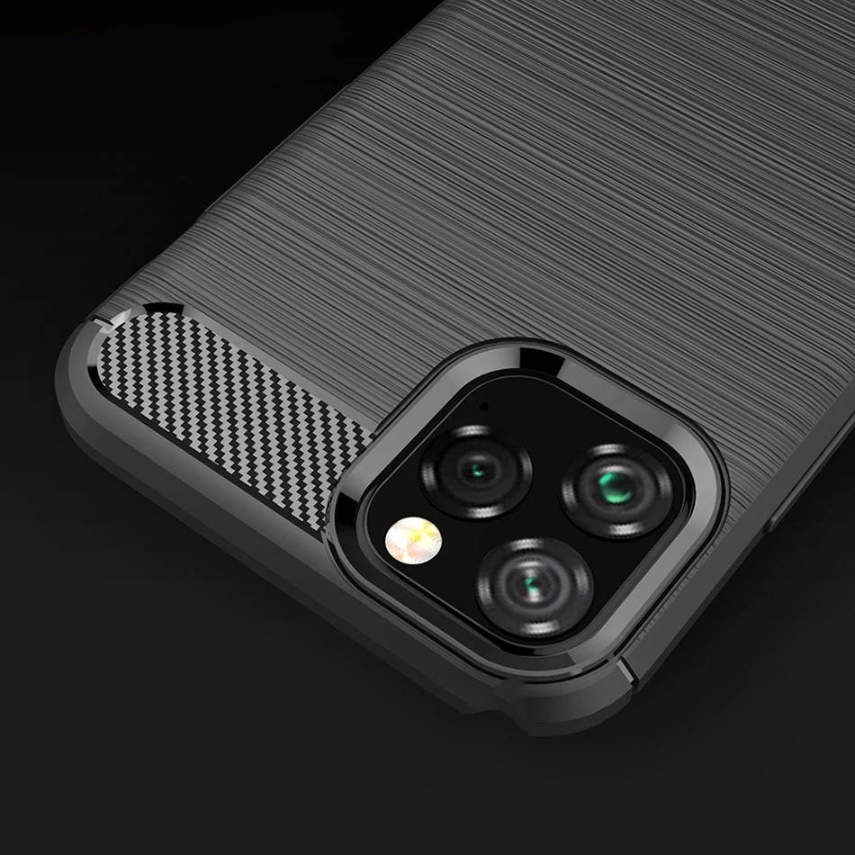 Pokrowiec Carbon Case czarny Apple iPhone 11 Pro Max / 2