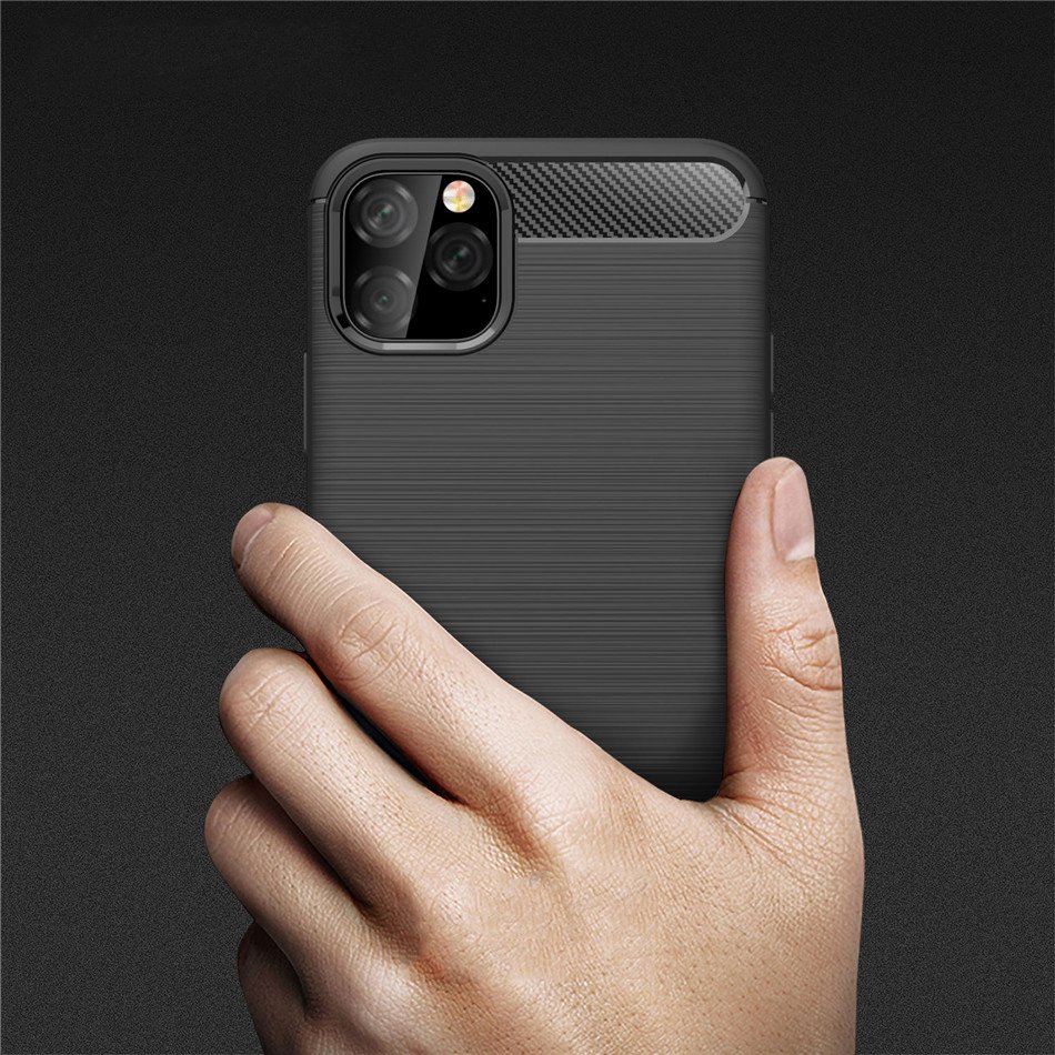 Pokrowiec Carbon Case czarny Apple iPhone 11 Pro Max / 3