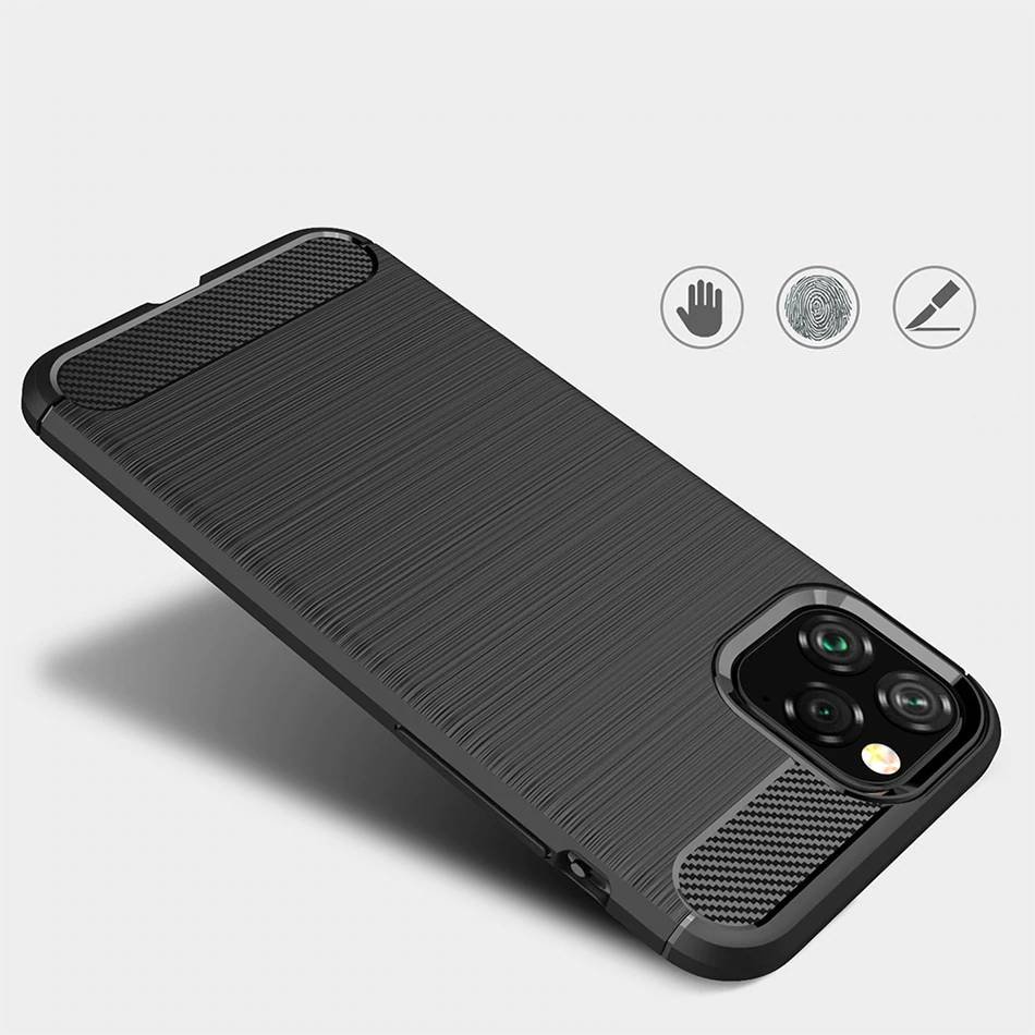 Pokrowiec Carbon Case czarny Apple iPhone 11 Pro Max / 4