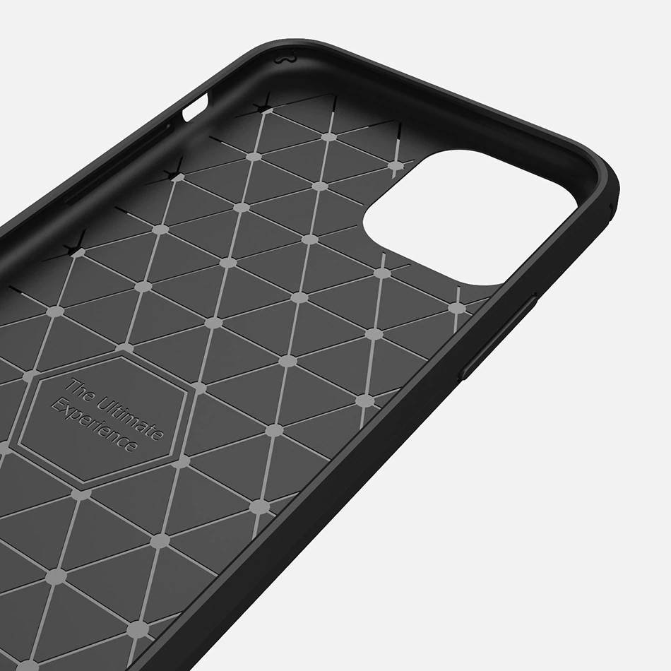 Pokrowiec Carbon Case czarny Apple iPhone 11 Pro Max / 5