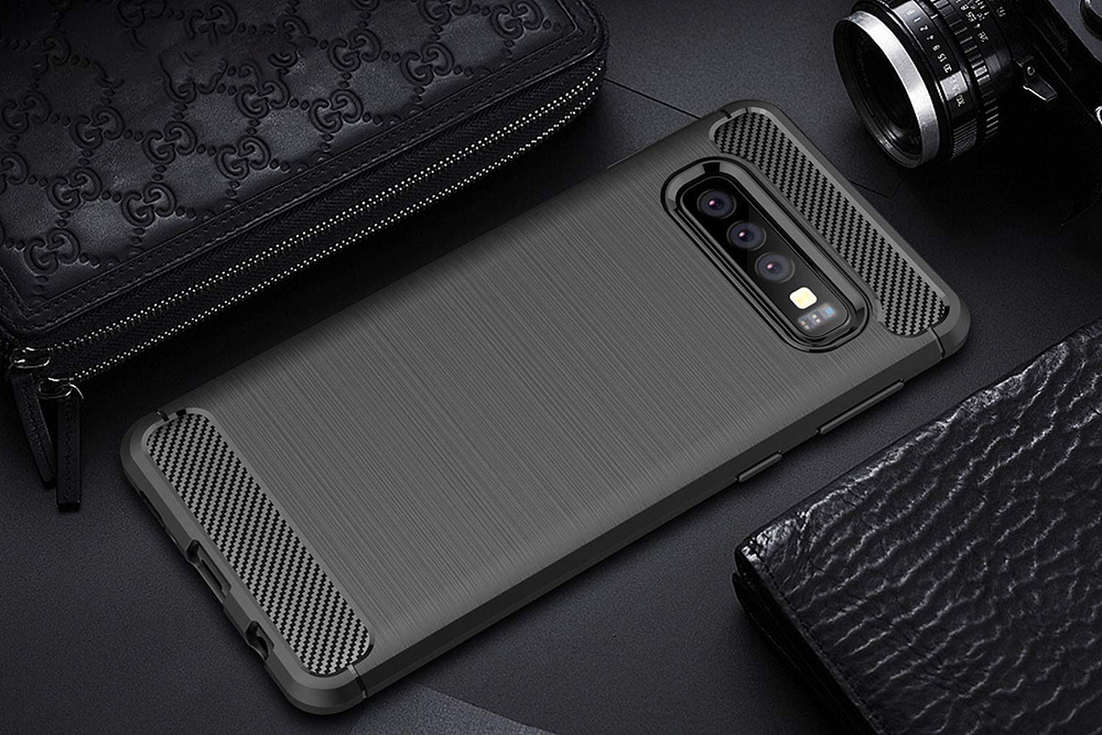 Pokrowiec Carbon Case czarny Apple iPhone 11 Pro Max / 10 Pokrowiec Carbon Case czarny Apple iPhone 11 Pro Max / 10