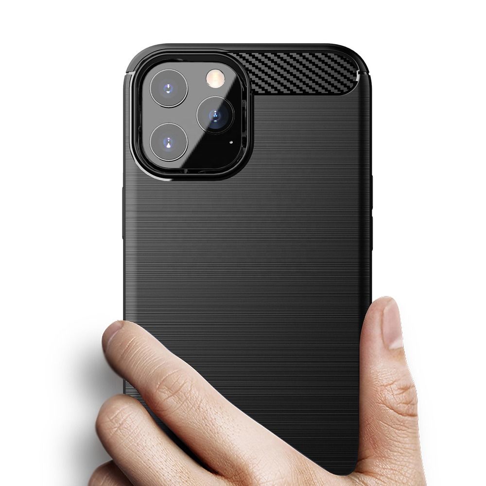 Pokrowiec Carbon Case czarny Apple iPhone 11 Pro / 5 Pokrowiec Carbon Case czarny Apple iPhone 11 Pro / 5