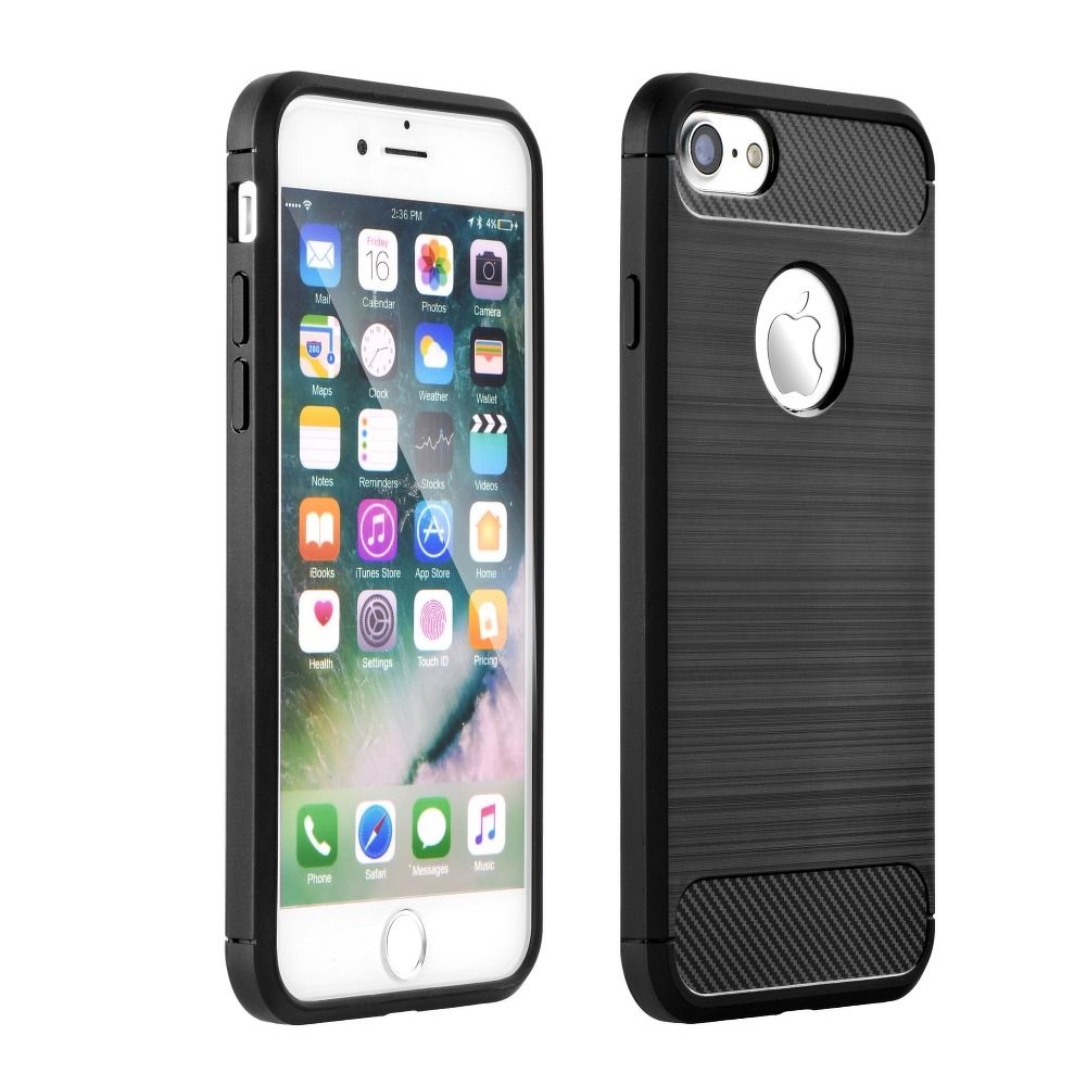 Pokrowiec Carbon Case czarny Apple iPhone 11 Pro / 7
