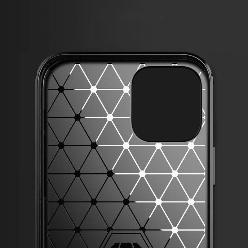 Pokrowiec Carbon Case czarny Apple iPhone 12 Pro Max / 6