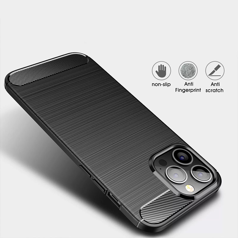 Pokrowiec Carbon Case czarny Apple iPhone 14 Pro Max / 4