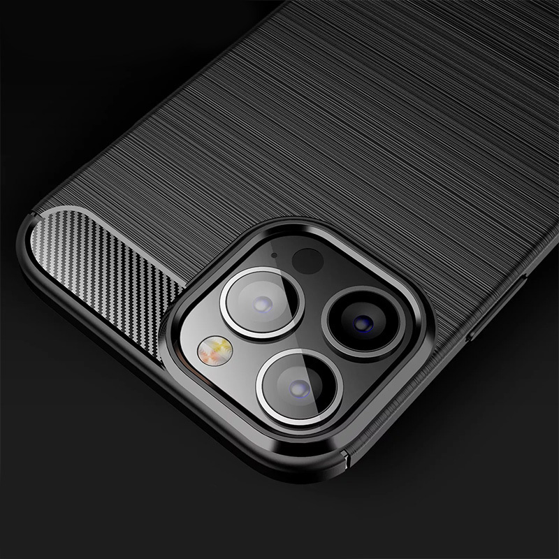 Pokrowiec Carbon Case czarny Apple iPhone 14 Pro Max / 6