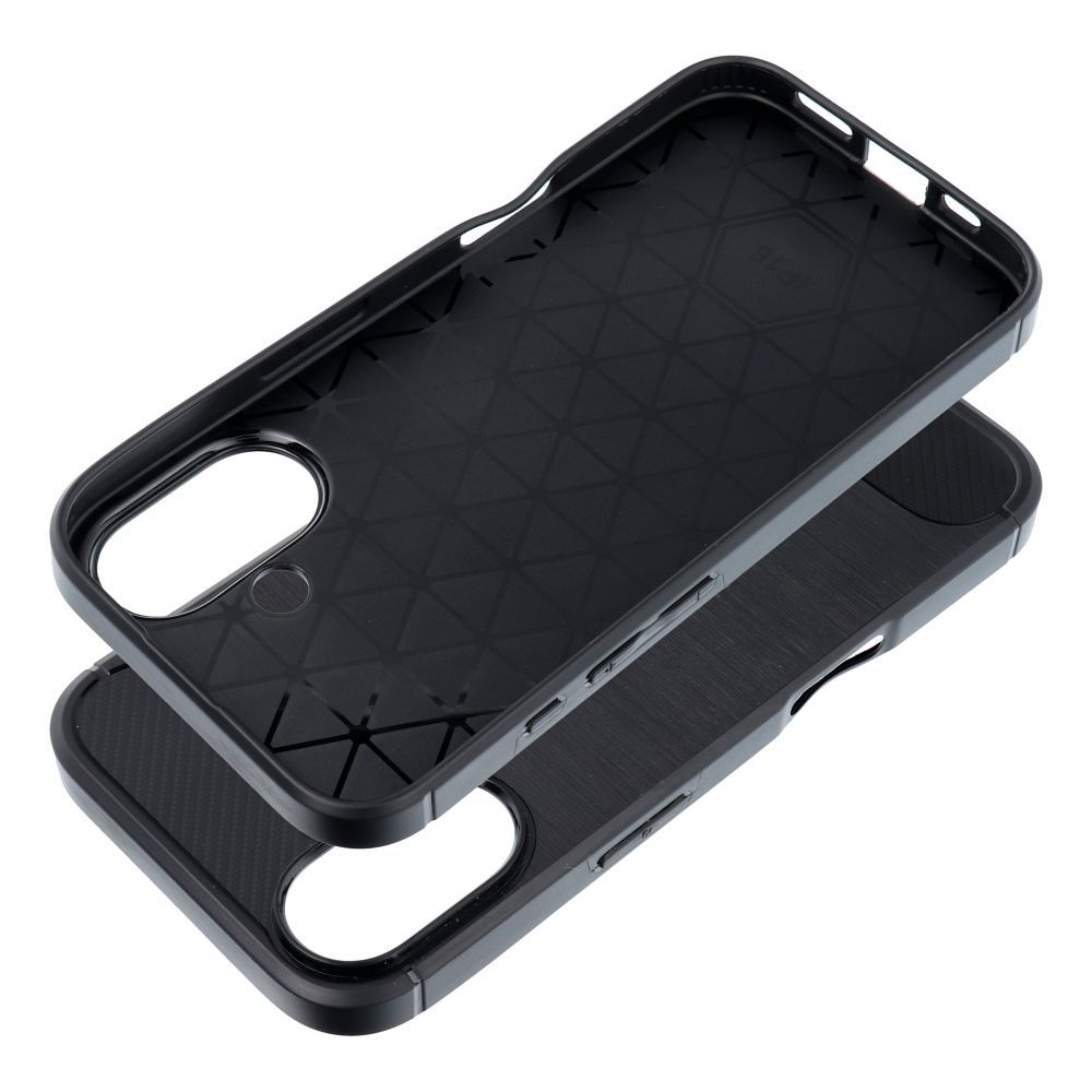 Pokrowiec Carbon Case czarny Apple iPhone 16 / 9 Pokrowiec Carbon Case czarny Apple iPhone 16 / 9