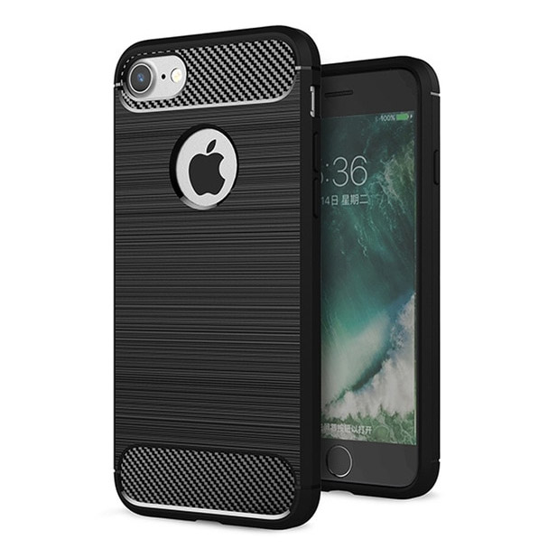 Pokrowiec Carbon Case czarny Apple iPhone 6s Plus