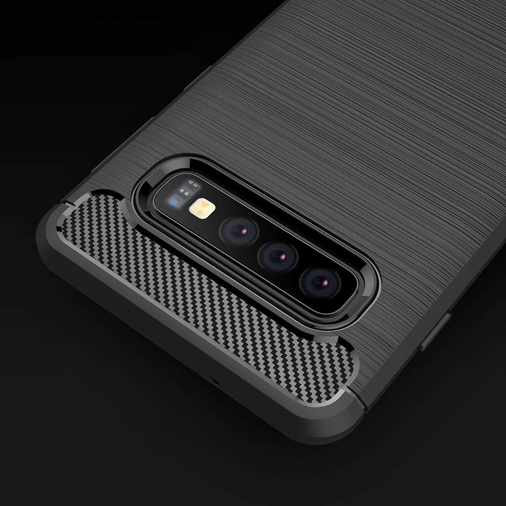 Pokrowiec Carbon Case czarny Apple iPhone SE 2022 / 3