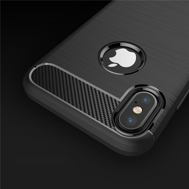 Pokrowiec Carbon Case czarny Apple iPhone XR / 4