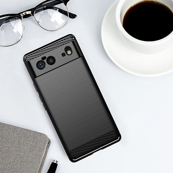 Pokrowiec Carbon Case czarny Google Pixel 6 / 10