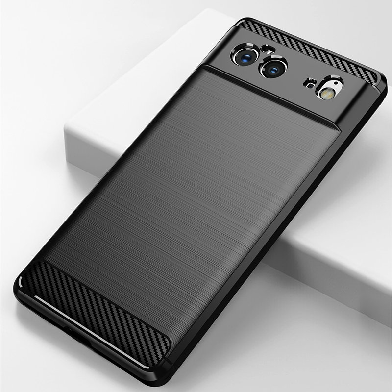 Pokrowiec Carbon Case czarny Google Pixel 6 / 2