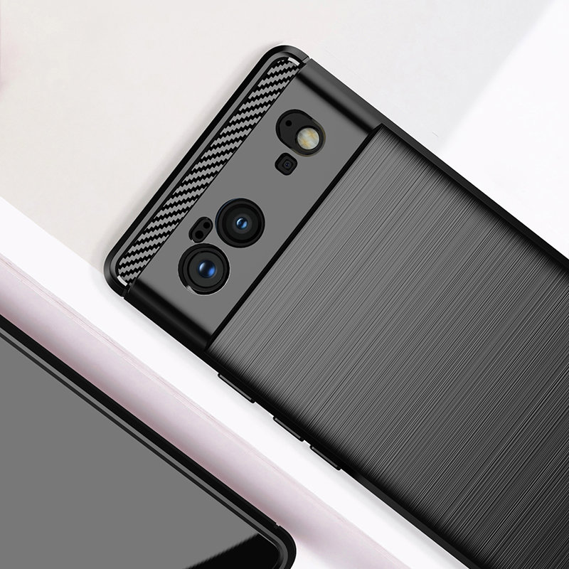 Pokrowiec Carbon Case czarny Google Pixel 6 / 5