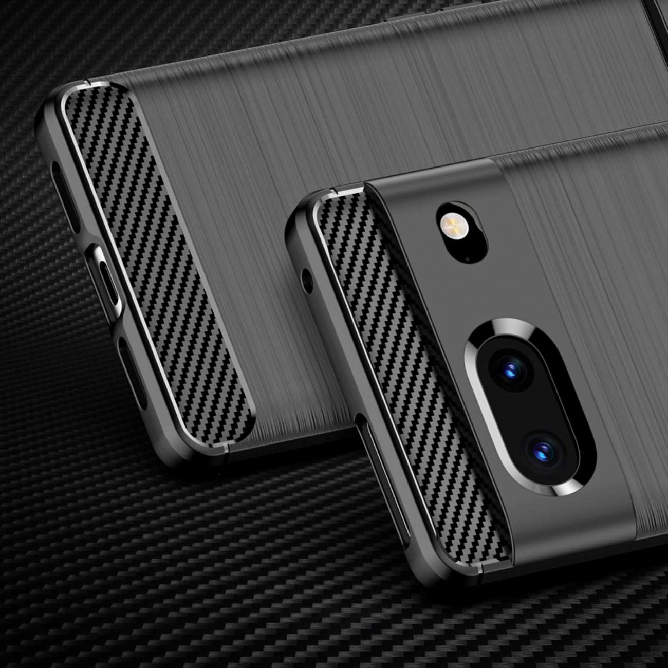 Pokrowiec Carbon Case czarny Google Pixel 7 / 2