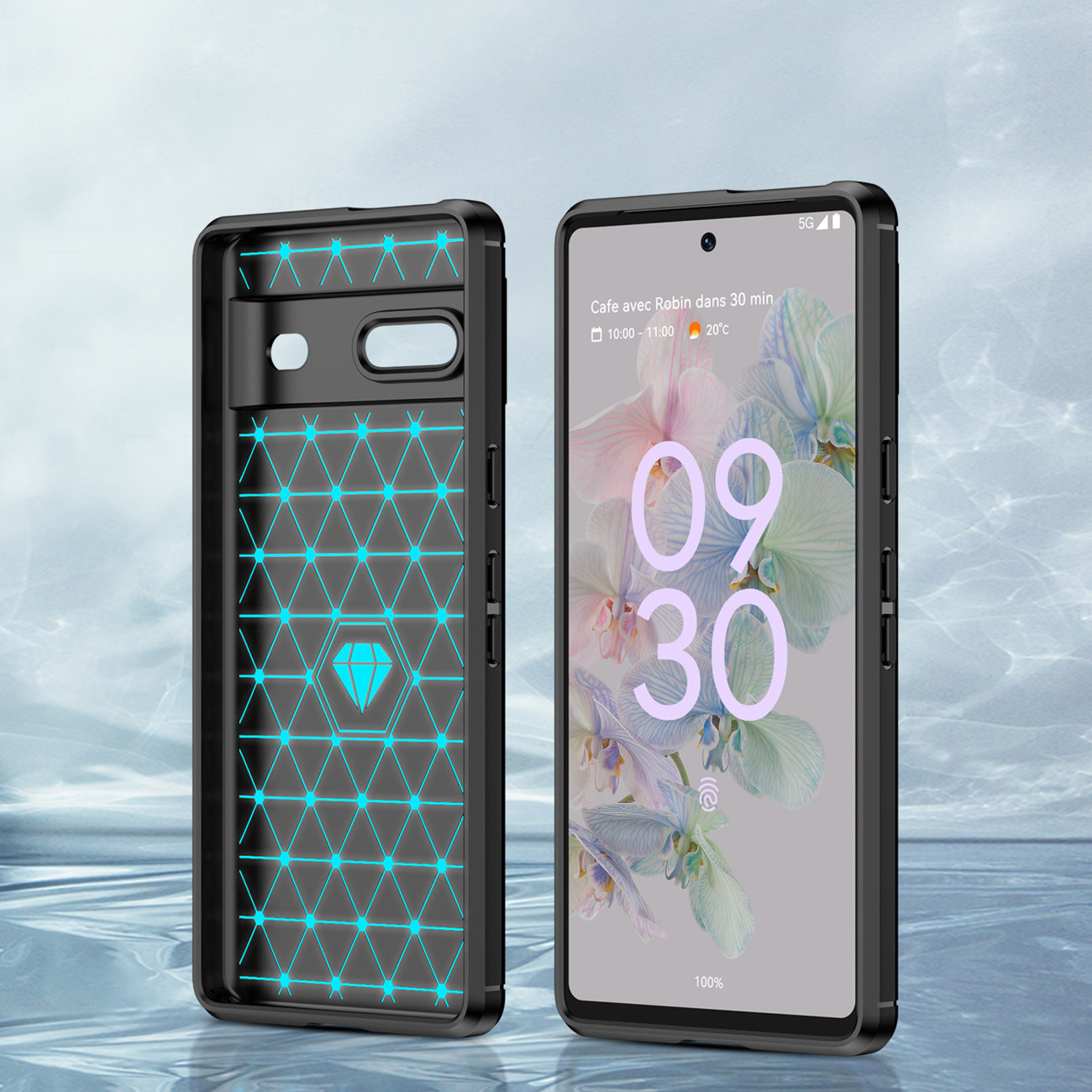 Pokrowiec Carbon Case czarny Google Pixel 7 / 4