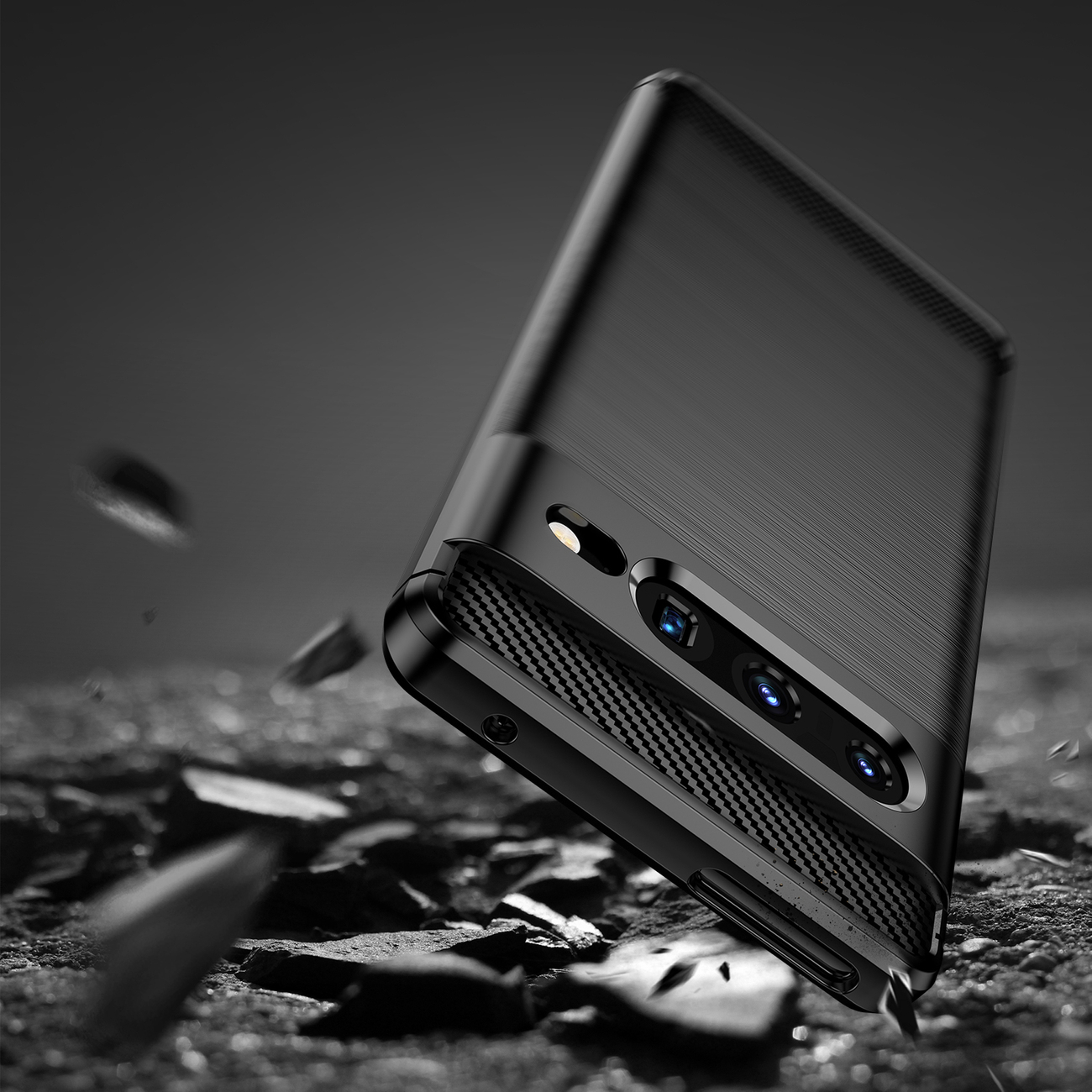 Pokrowiec Carbon Case czarny Google Pixel 7 Pro / 5
