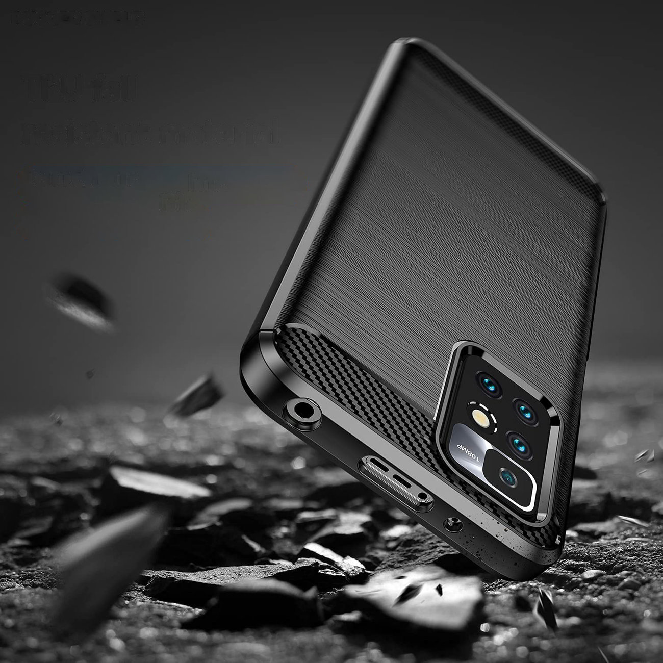 Pokrowiec Carbon Case czarny Xiaomi Redmi Note 11 5G / 3