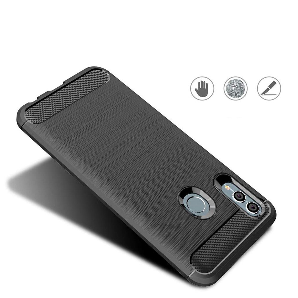 Pokrowiec Carbon Case czarny Honor 10 Lite / 4