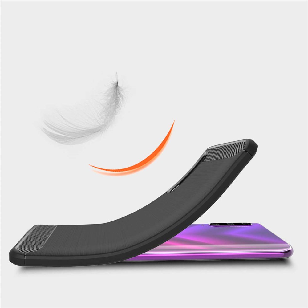 Pokrowiec Carbon Case czarny Honor 9x / 5 Pokrowiec Carbon Case czarny Honor 9x / 5