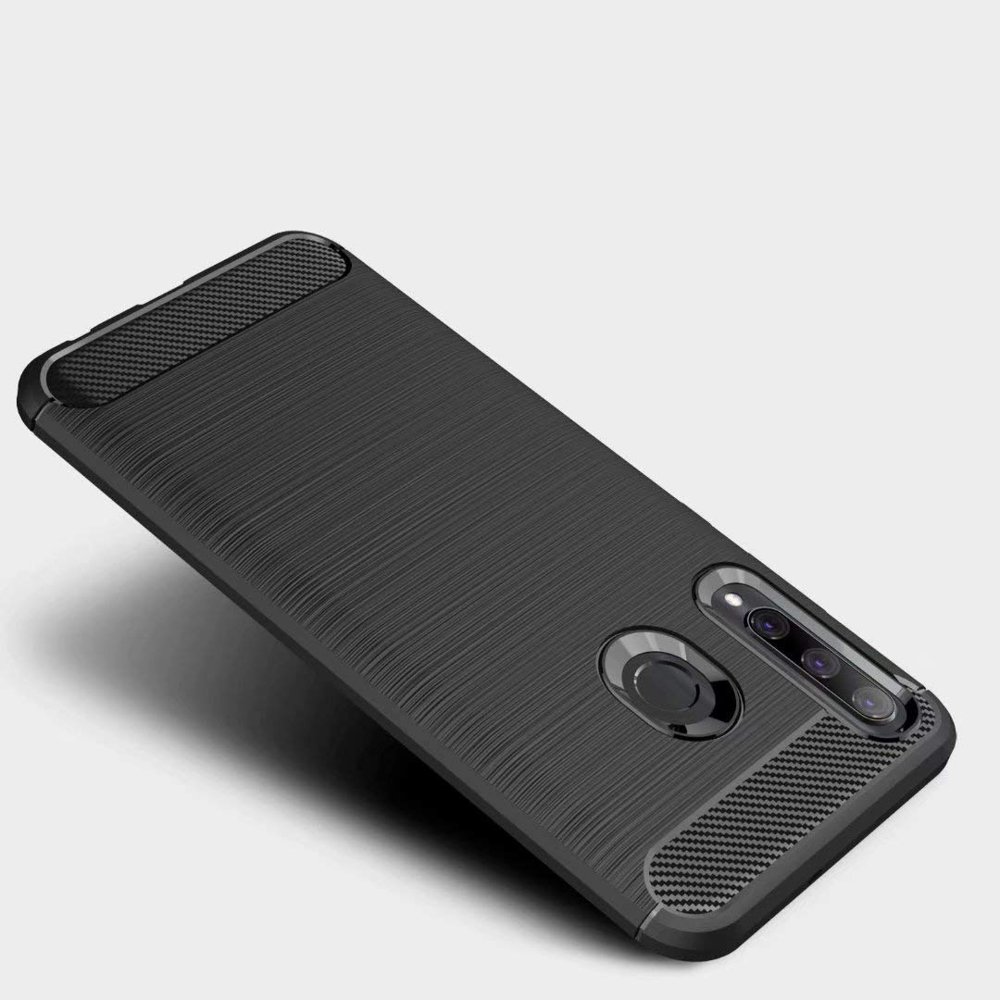 Pokrowiec Carbon Case czarny Huawei Honor 20 lite / 2