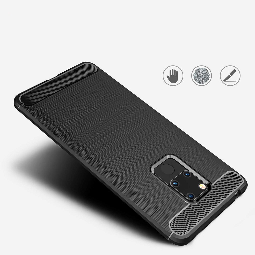 Pokrowiec Carbon Case czarny Huawei Mate 20 / 5 Pokrowiec Carbon Case czarny Huawei Mate 20 / 5