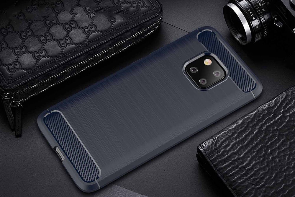 Pokrowiec Carbon Case czarny Huawei Mate 20 Pro / 8