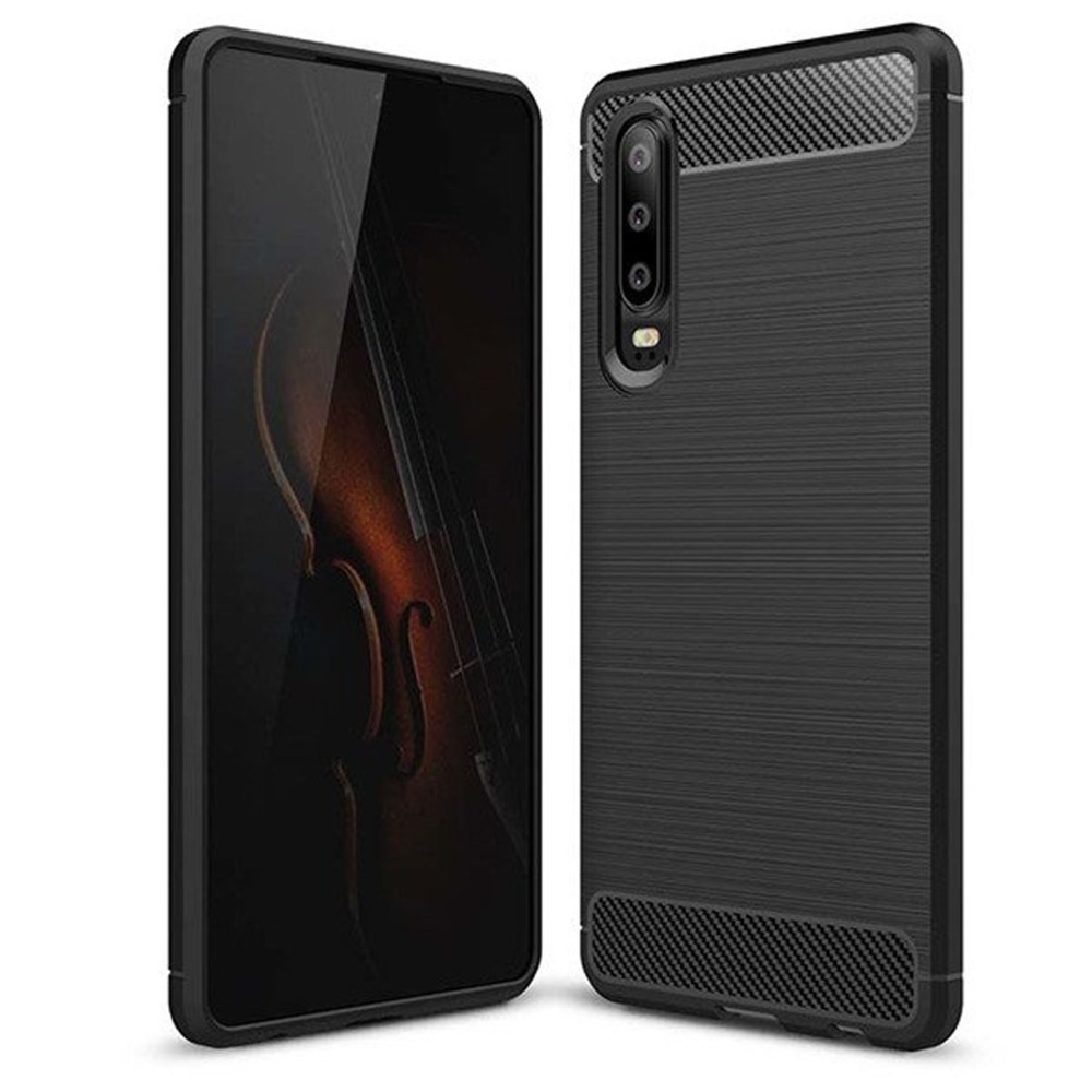Pokrowiec Carbon Case czarny Huawei Nova 9