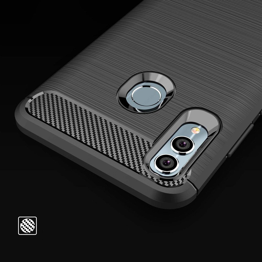 Pokrowiec Carbon Case czarny Huawei P Smart 2019 / 8