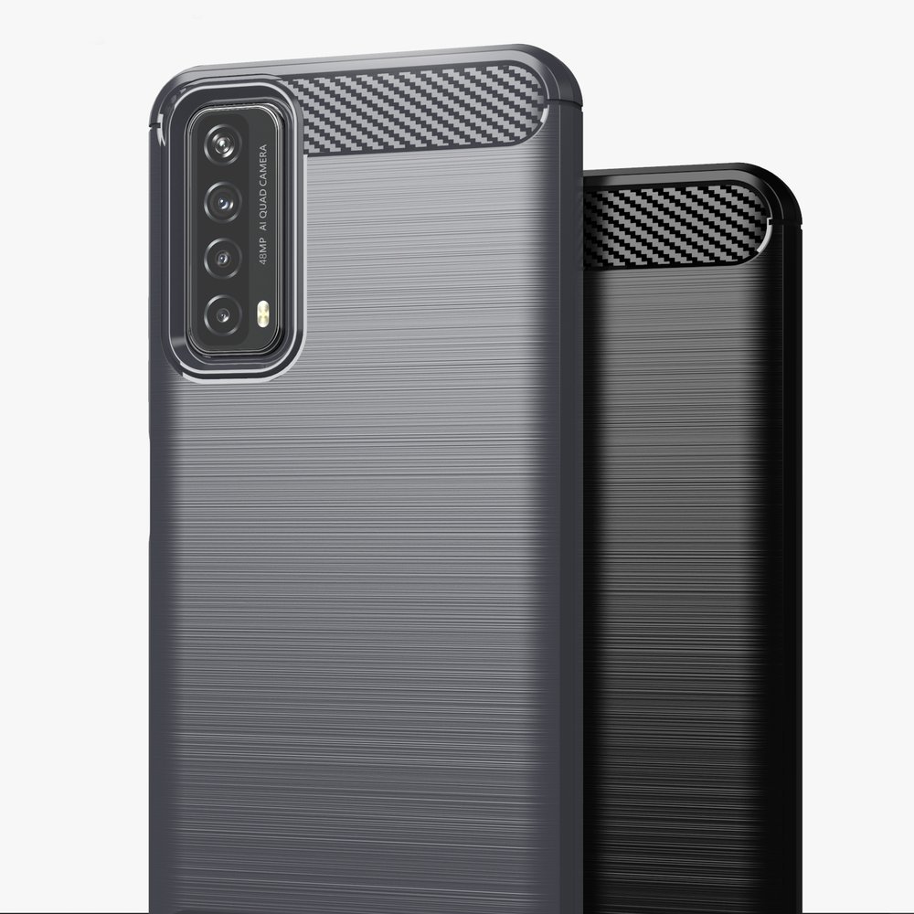 Pokrowiec Carbon Case czarny Huawei p Smart 2021 / 6