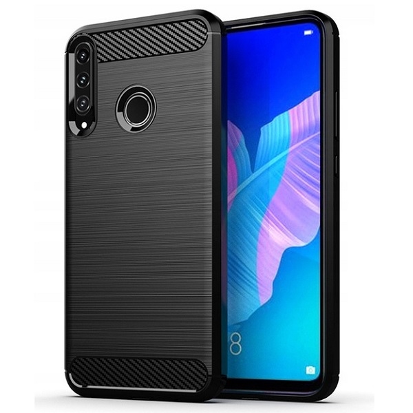Pokrowiec Carbon Case czarny Huawei P40 Lite E