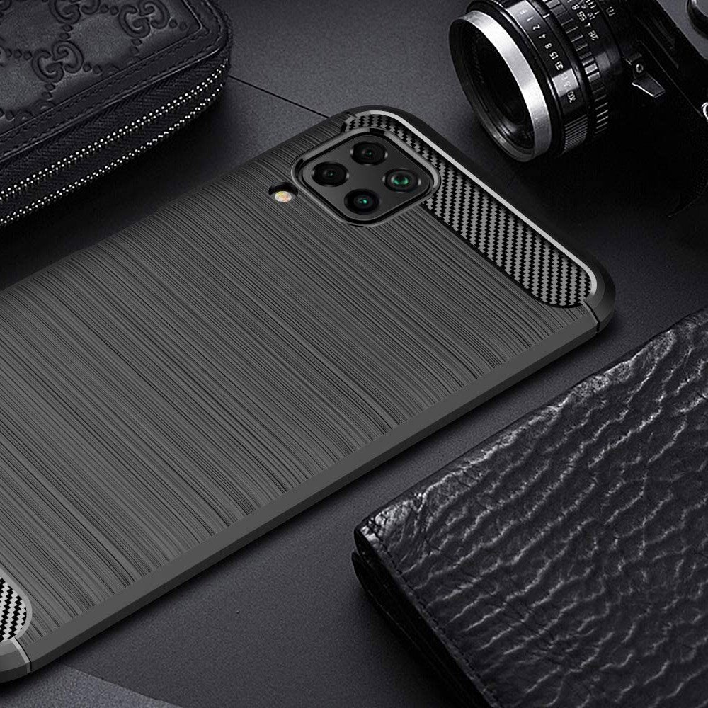 Pokrowiec Carbon Case czarny Huawei P40 Lite / 3 Pokrowiec Carbon Case czarny Huawei P40 Lite / 3