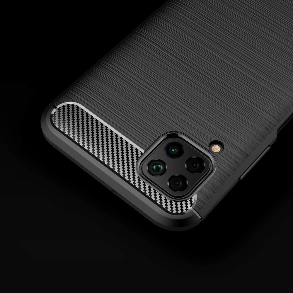 Pokrowiec Carbon Case czarny Huawei P40 Lite / 5 Pokrowiec Carbon Case czarny Huawei P40 Lite / 5