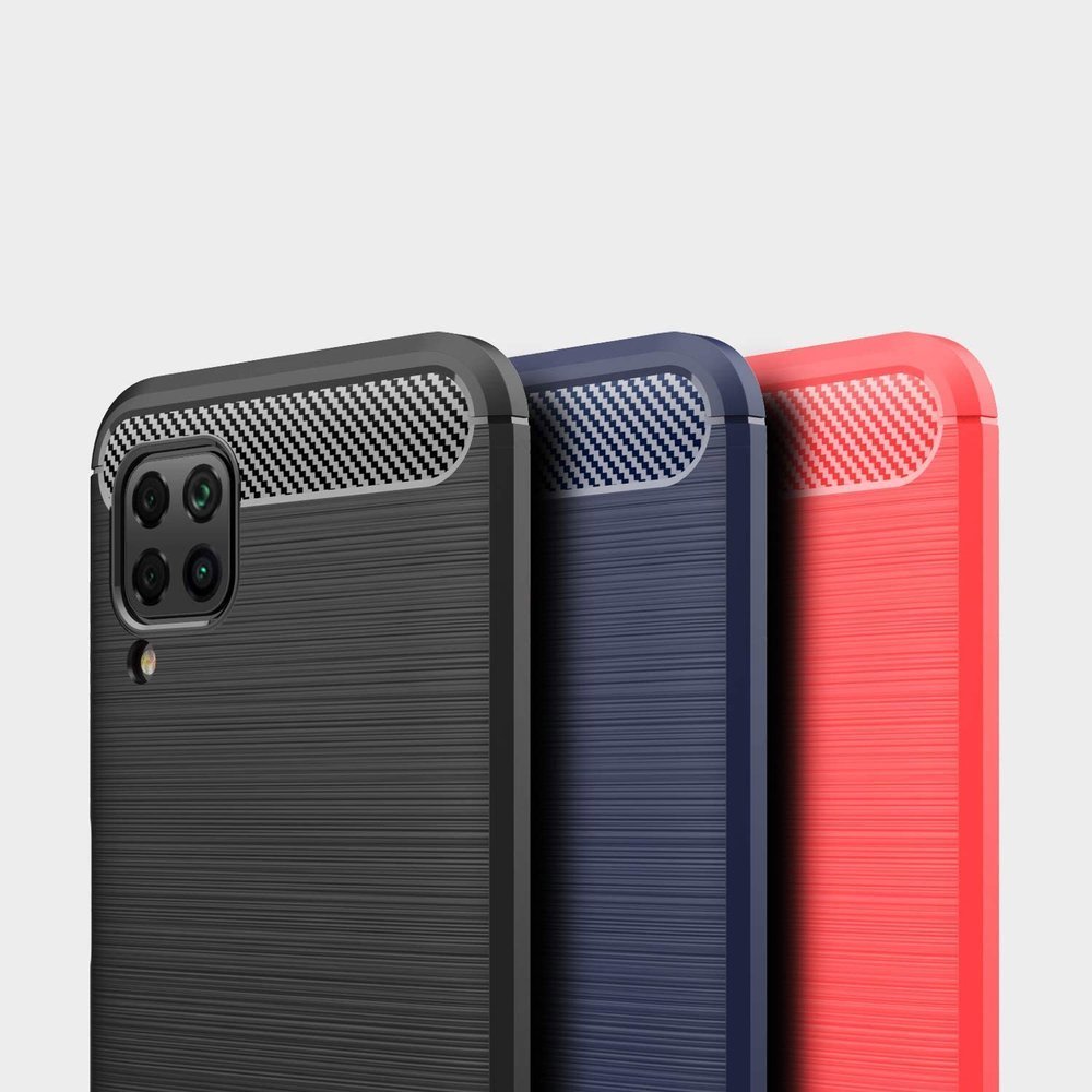 Pokrowiec Carbon Case czarny Huawei P40 Lite / 9 Pokrowiec Carbon Case czarny Huawei P40 Lite / 9