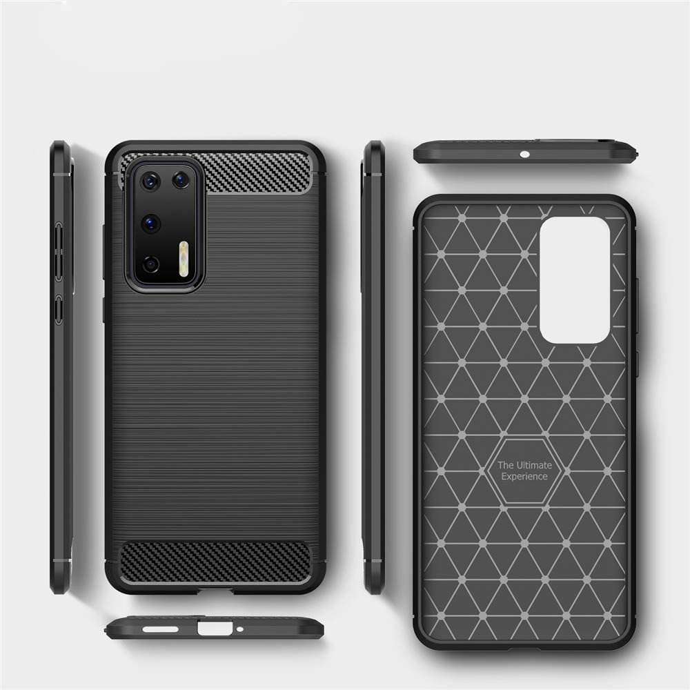 Pokrowiec Carbon Case czarny Huawei P40 Pro / 2
