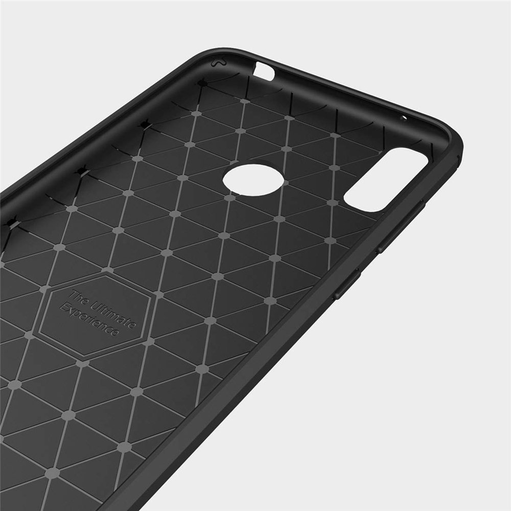 Pokrowiec Carbon Case czarny Huawei Y6 (2019) / 4 Pokrowiec Carbon Case czarny Huawei Y6 (2019) / 4