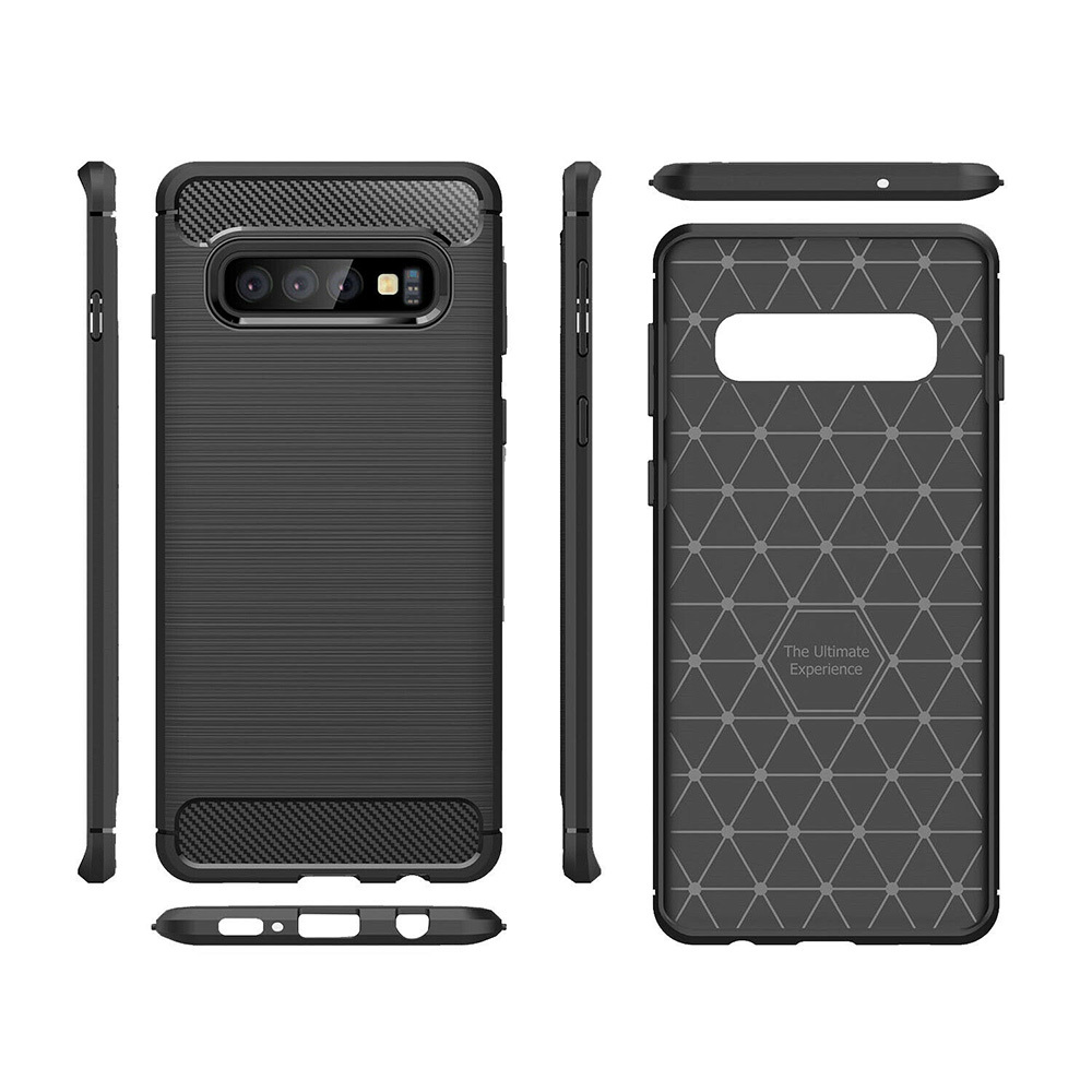 Pokrowiec Carbon Case czarny Huawei Y6 Prime (2018) / 2