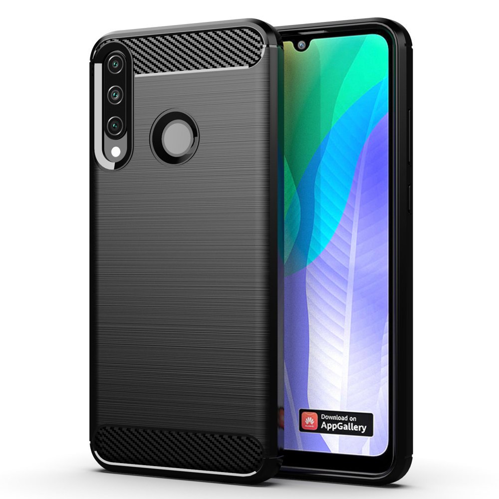 Pokrowiec Carbon Case czarny Huawei Y6P Pokrowiec Carbon Case czarny Huawei Y6P
