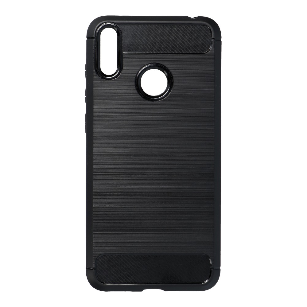 Pokrowiec Carbon Case czarny Huawei Y7 (2019)