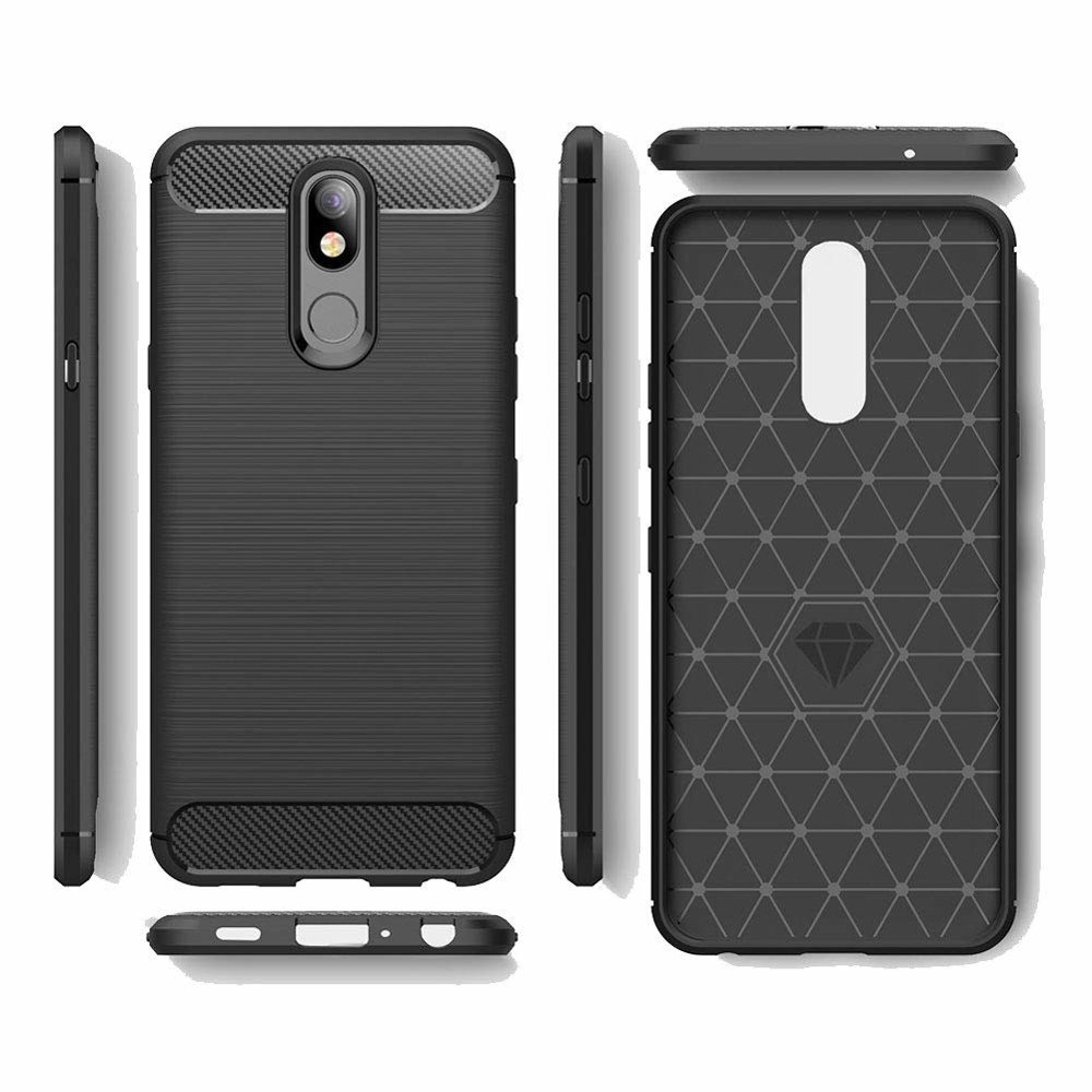 Pokrowiec Carbon Case czarny LG K40 / 3