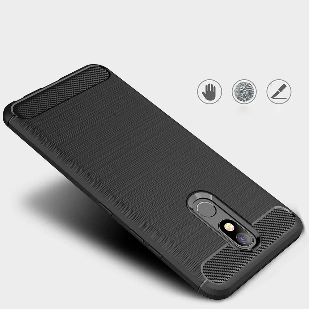 Pokrowiec Carbon Case czarny LG K40 / 5