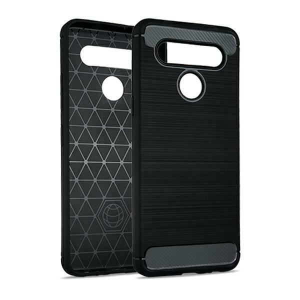 Pokrowiec Carbon Case czarny LG K41S
