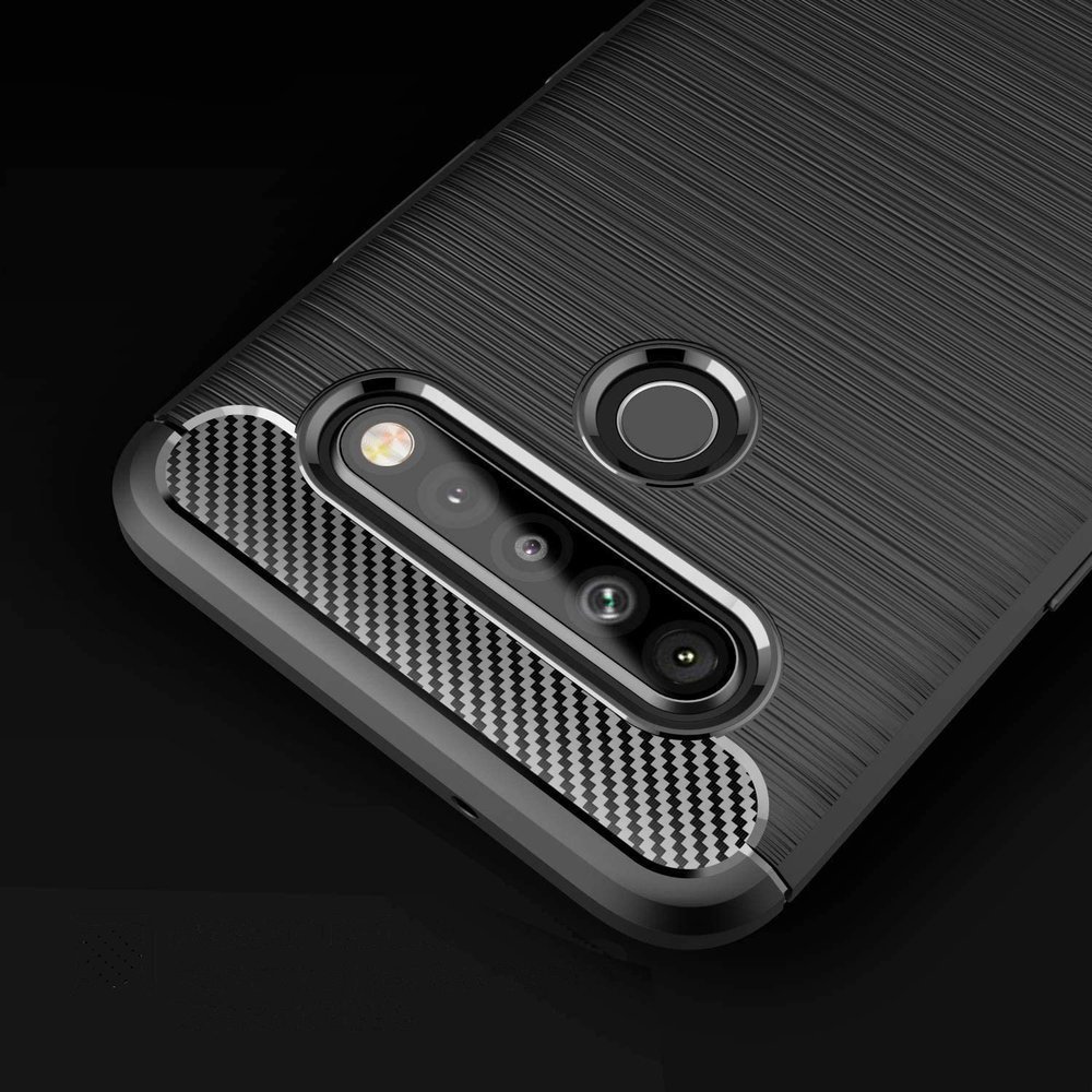 Pokrowiec Carbon Case czarny LG K41S / 4