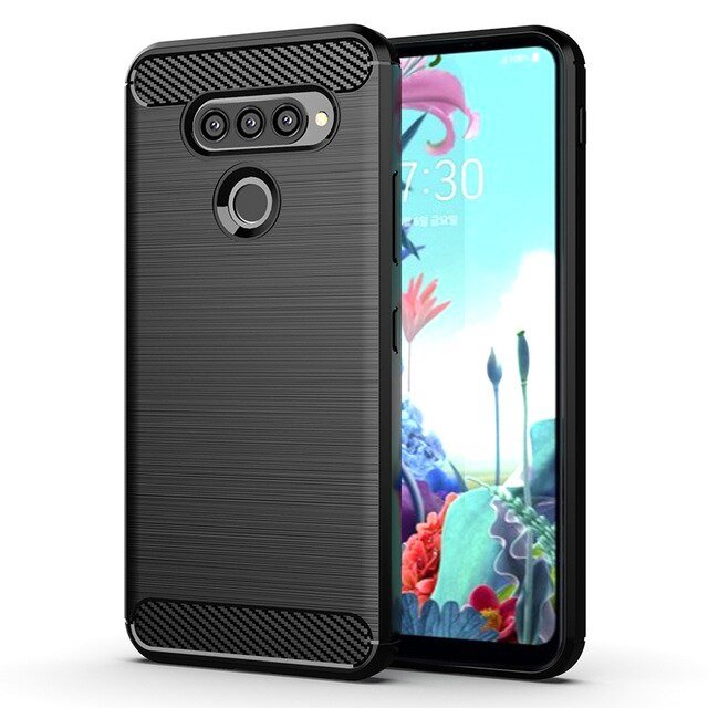 Pokrowiec Carbon Case czarny LG K50S
