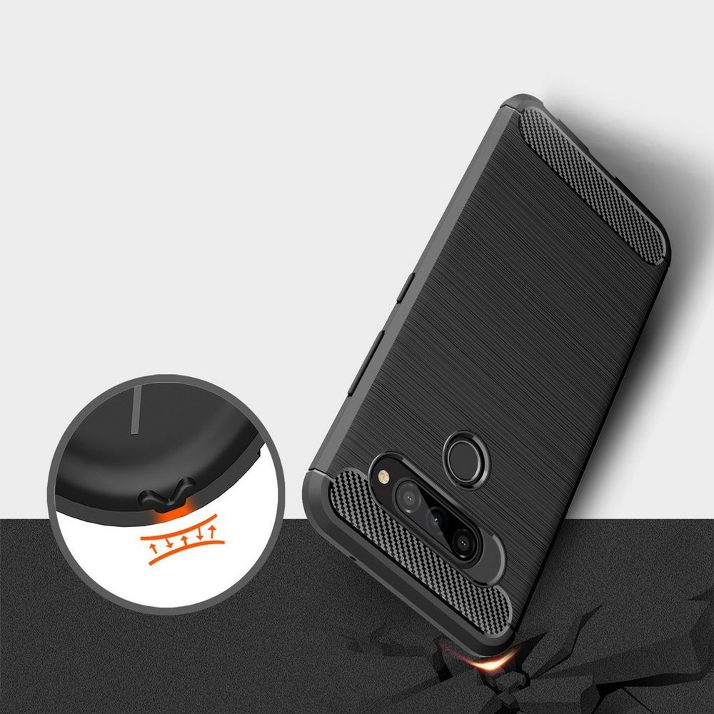 Pokrowiec Carbon Case czarny LG K50S / 5