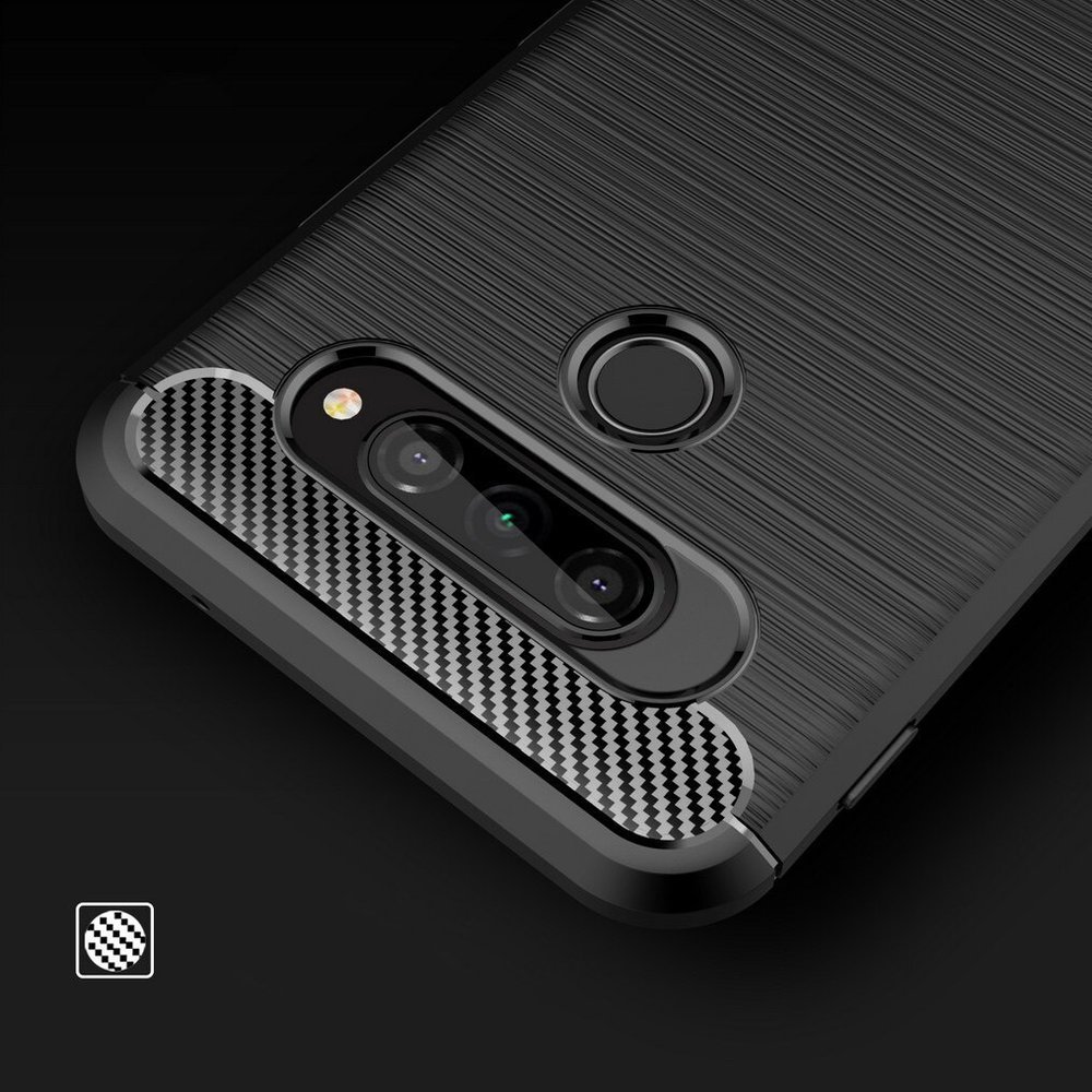 Pokrowiec Carbon Case czarny LG K50S / 6