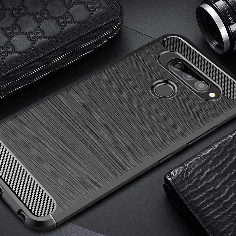 Pokrowiec Carbon Case czarny LG K50S / 9
