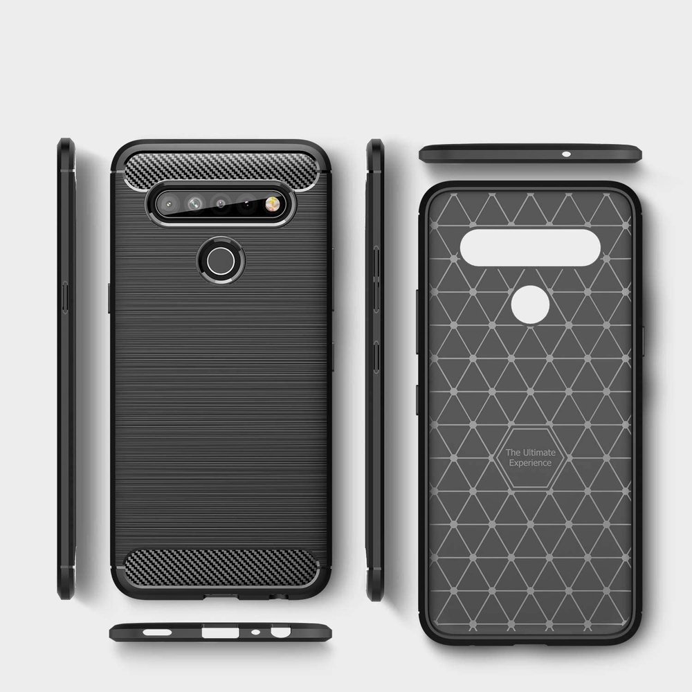 Pokrowiec Carbon Case czarny LG K61 / 2