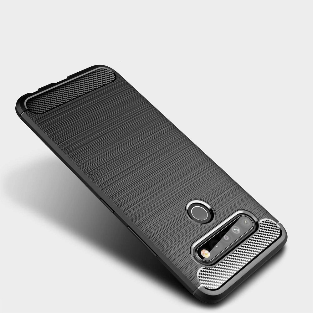 Pokrowiec Carbon Case czarny LG K61 / 3