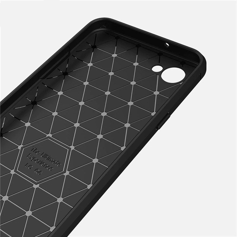 Pokrowiec Carbon Case czarny LG Q6 / 2