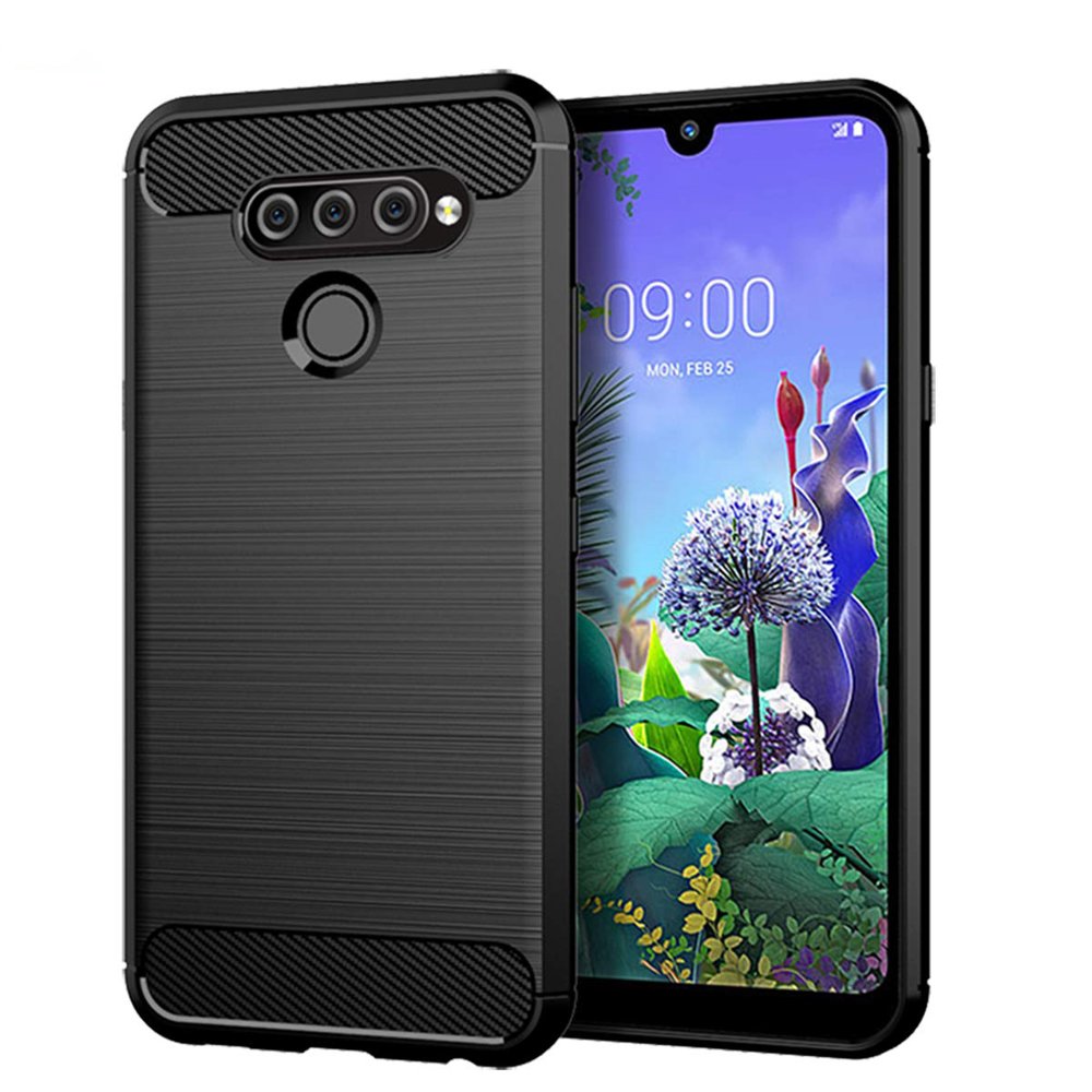 Pokrowiec Carbon Case czarny LG Q6
